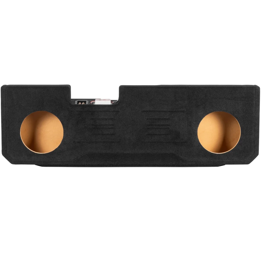 2008-2018 Chevrolet Silverado, GMC Sierra Crew Cab Bass Package - Custom Dual 10" 1200W RMS Amplified Vented Subwoofer Enclosure with Amplifier Wiring Kit - PBK-GM-08SLVCC-P210 - Image 6