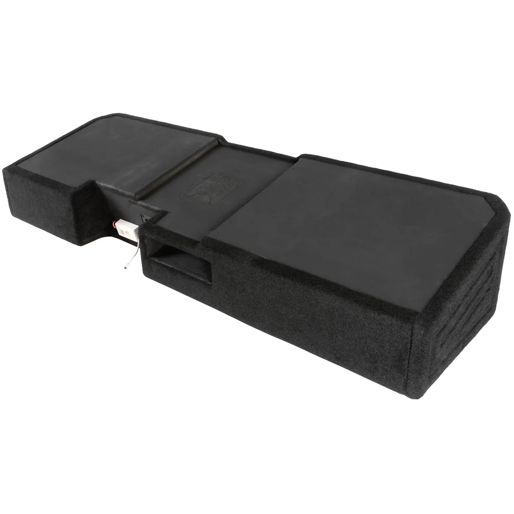 2019-2024 Chevrolet Silverado, GMC Sierra Crew Cab Bass Package - Custom Dual 12" 1200W RMS Amplified Vented Subwoofer Enclosure with Amplifier Wiring Kit - PBK-GM-19SLVCC-P212 - Image 9