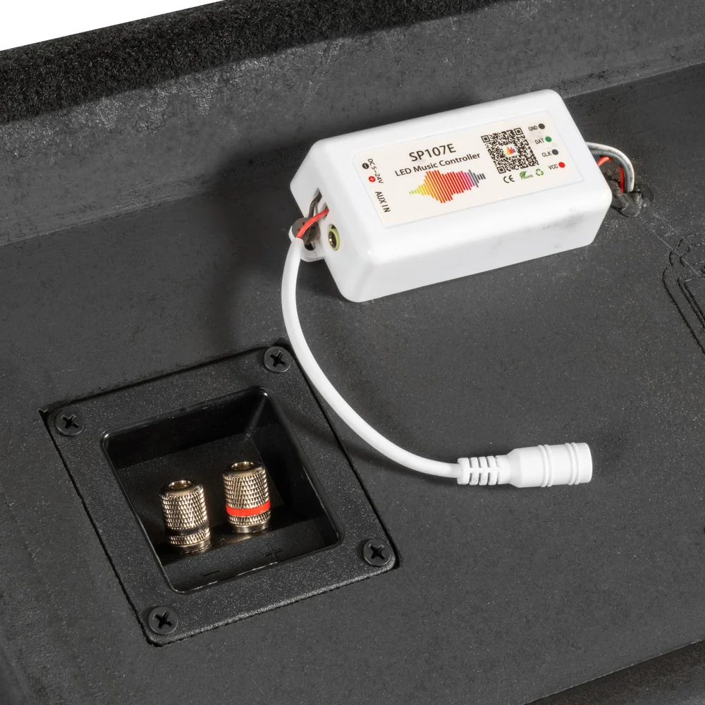 2019-2024 Ram 1500 Crew Cab Bass Package - Custom Dual 12" 1200W RMS Amplified Sealed Subwoofer Enclosure with Amplifier Wiring Kit - PBK-RAM-19CC-S212 - Image 9