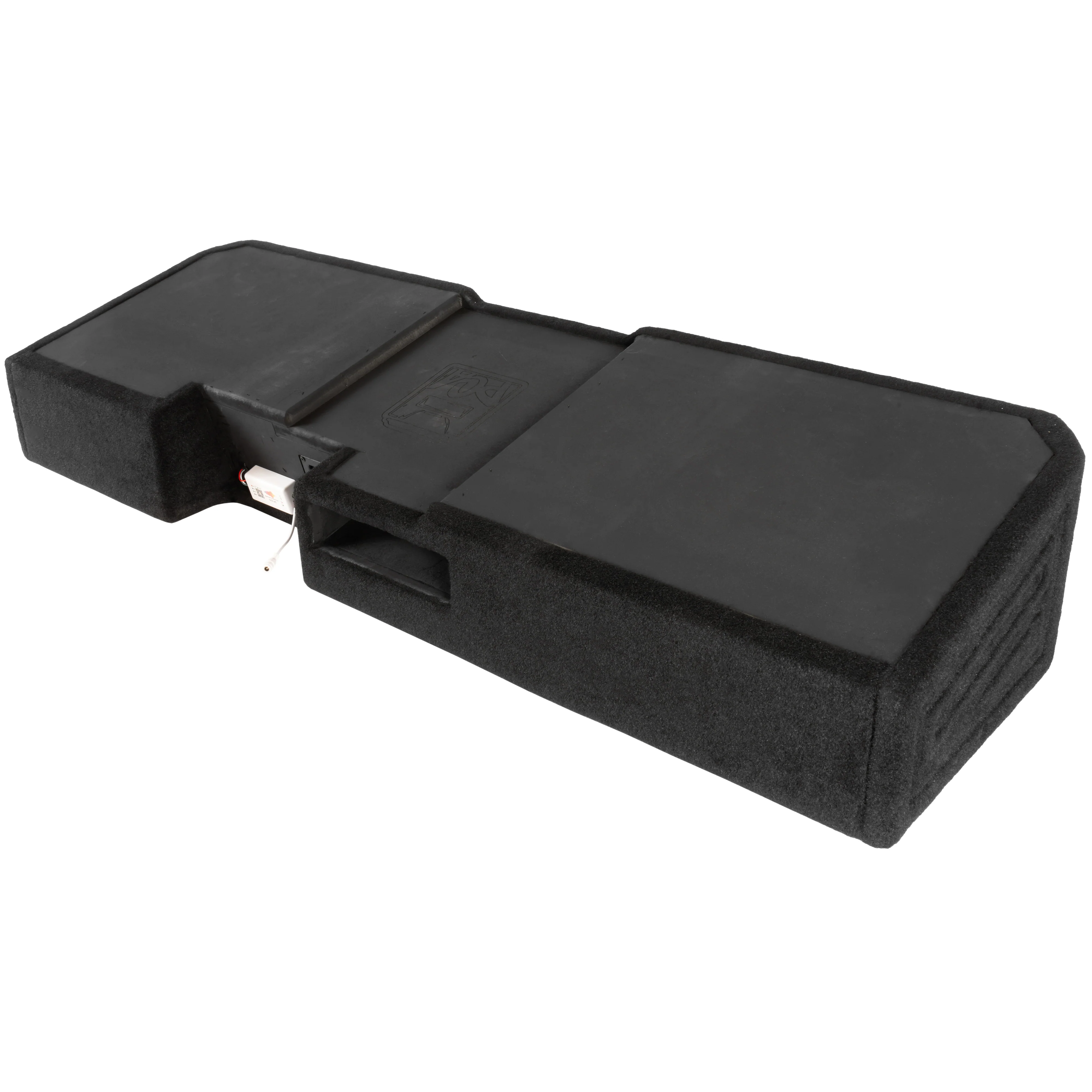 Custom Fit 1200W RMS Dual 10" Loaded BOOST Vented Truck Enclosure with LED Lighting - 2019-2024 Chevrolet Silverado and GMC Sierra Crew Cab - BE-GM-19SLVCC-P210 - Image 14