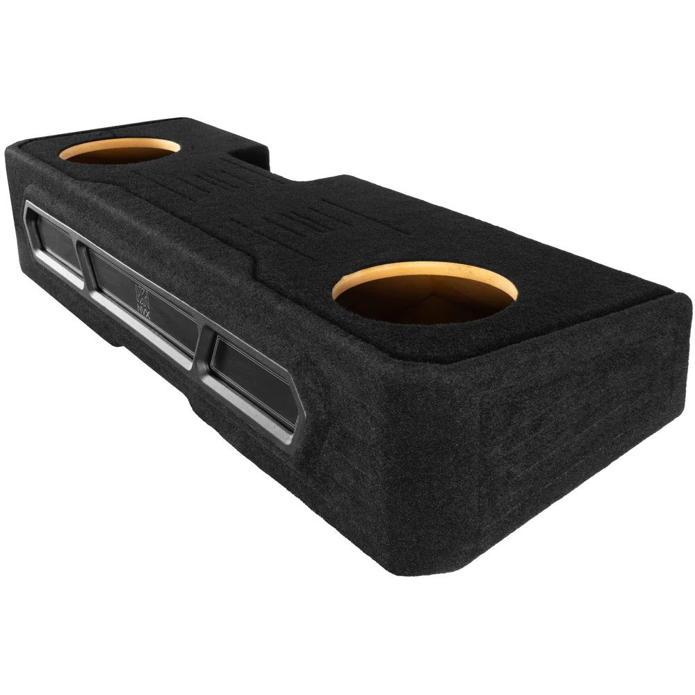 Custom Fit Dual 10" Empty BOOST Vented Truck Enclosure with RGB LED Lighting - 2019-2024 Chevrolet Silverado, GMC Sierra Crew Cab Trucks - UBE-GM-19SLVCC-P210 - Image 13