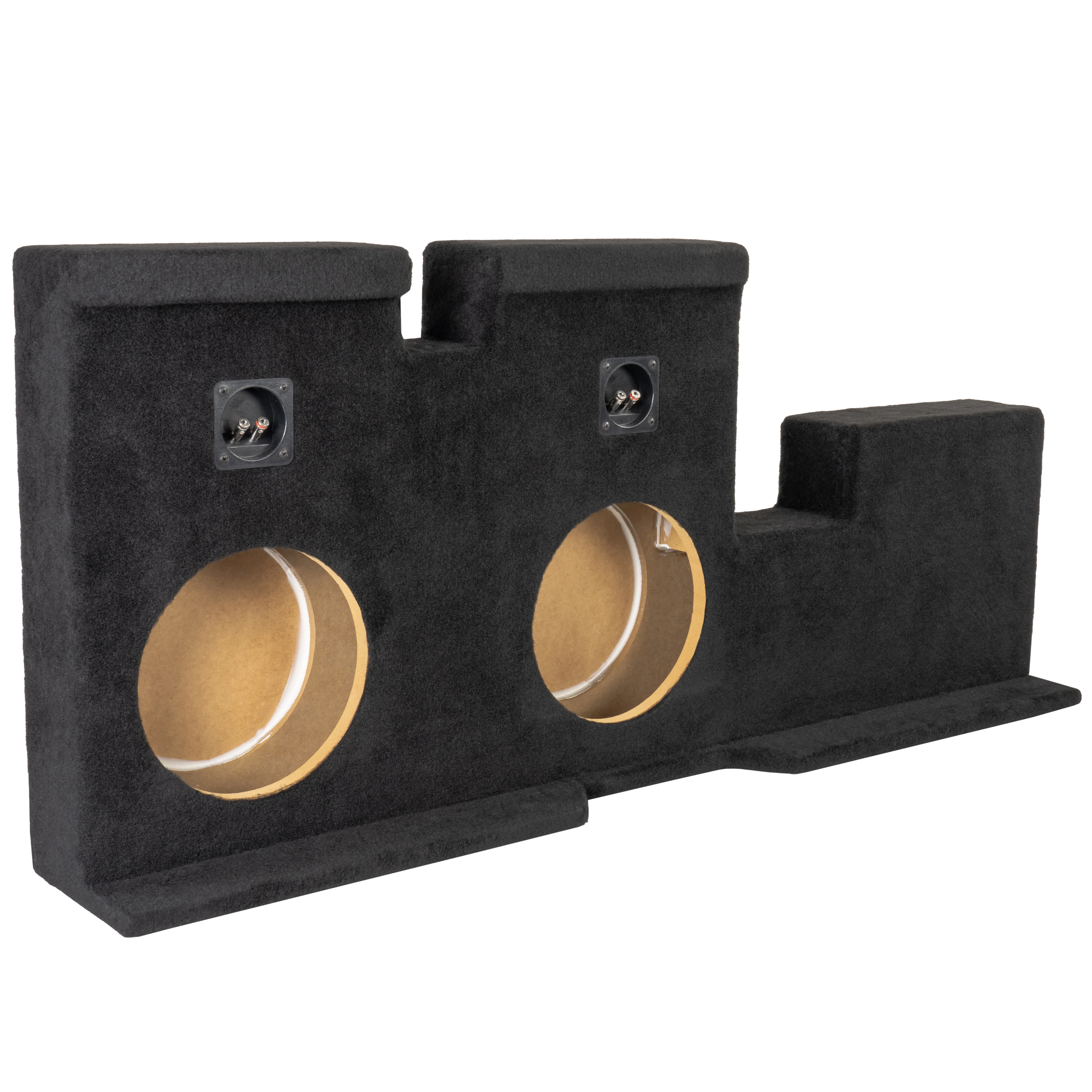 Custom Fit Dual 10" Sealed Empty Down Firing Subwoofer Enclosure - 2007-2017 Toyota Tundra Double Cab Trucks - VE-TOY-TUNDC-G2-D10S - Image 3