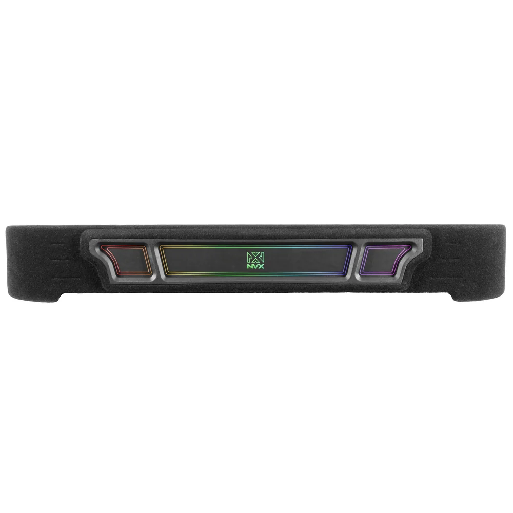 Custom Fit Dual 12" Empty BOOST Vented Truck Enclosure with RGB LED Lighting - 2009-2026 Ford F-Series Crew Cab Trucks - UBE-FD-09F150SC-P212 - Image 3