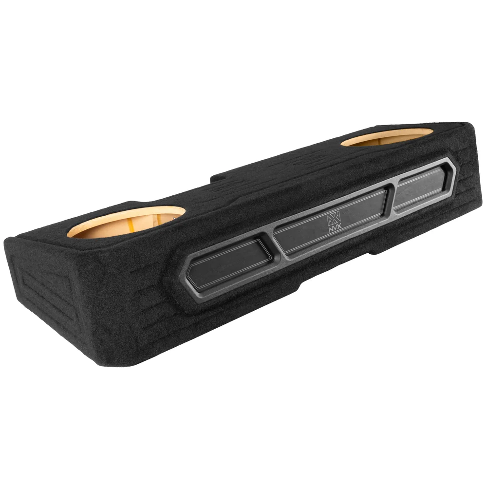 Custom Fit Dual 12" Empty BOOST Vented Truck Enclosure with RGB LED Lighting - 2019-2024 Chevrolet Silverado, GMC Sierra Crew Cab Trucks - UBE-GM-19SLVCC-P212 - Image 7