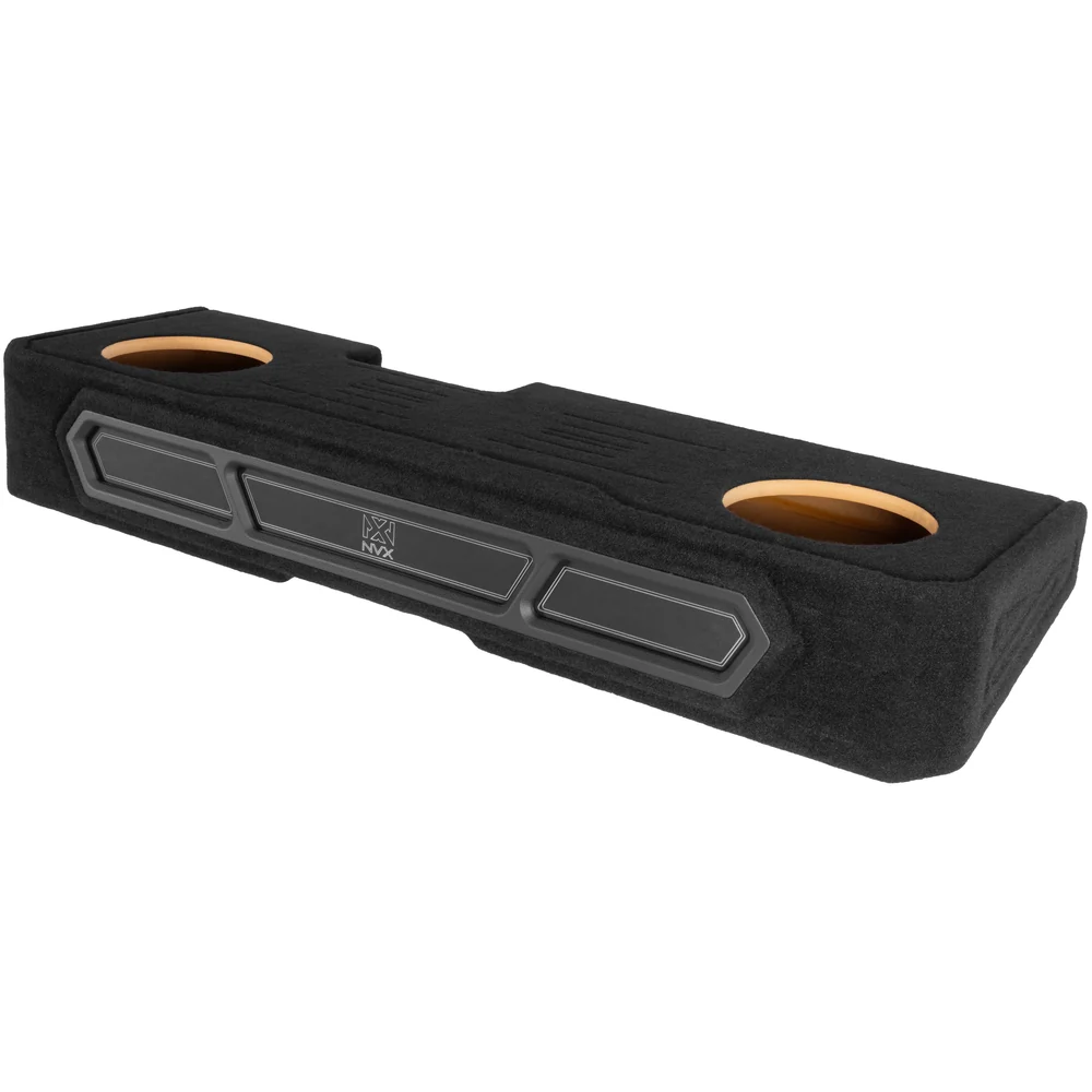 Custom Fit Dual 10" Empty BOOST Vented Truck Enclosure with RGB LED Lighting - 2008-2018 Chevrolet Silverado, GMC Sierra Crew Cab Trucks - UBE-GM-08SLVCC-P210 - Image 9