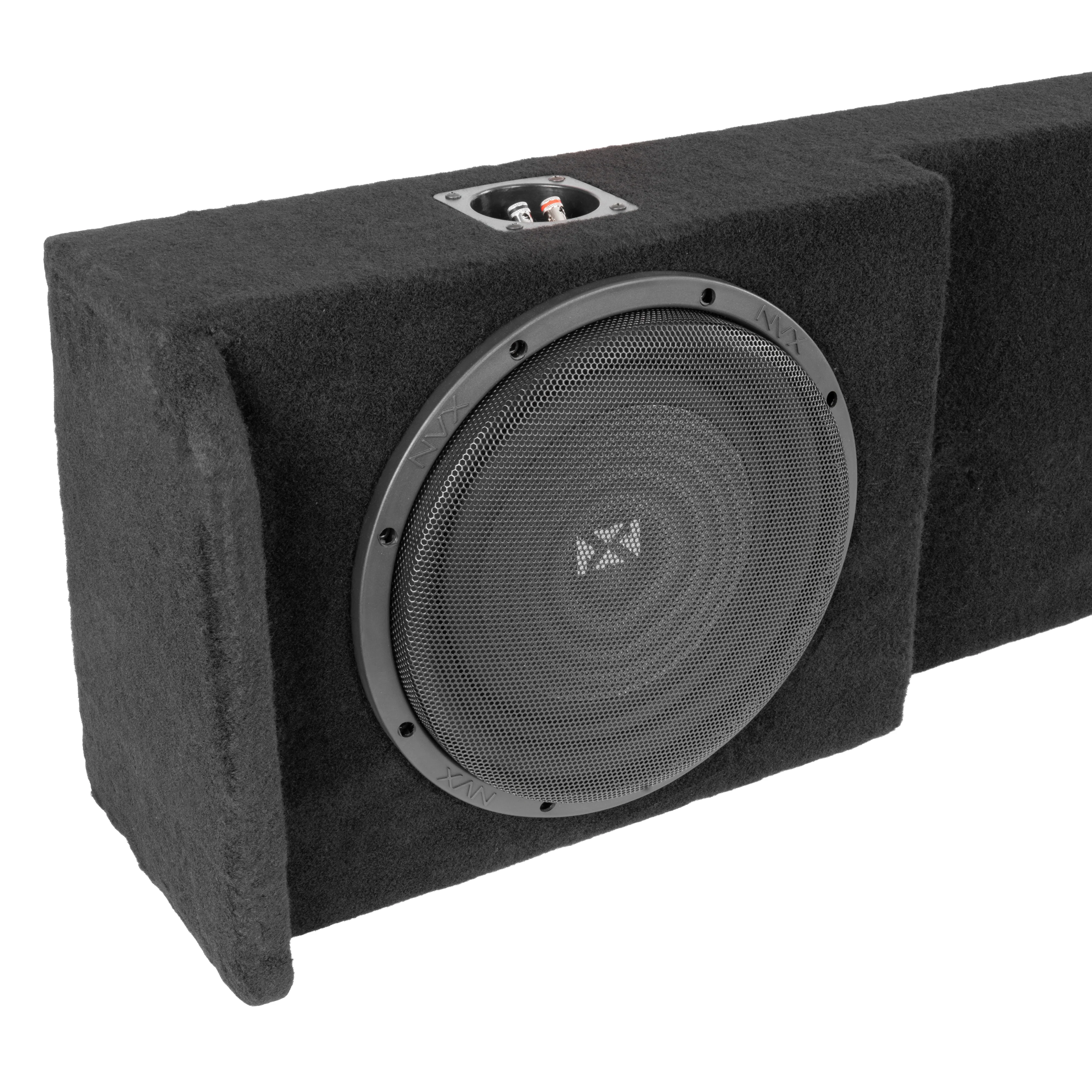 Custom Fit 800W RMS Dual 12" Loaded Subwoofer Enclosure for 2004-2018 Nissan Titan Crew and King Cab Trucks - LVE-NIS-TTNCKCG1-D12S - Image 3