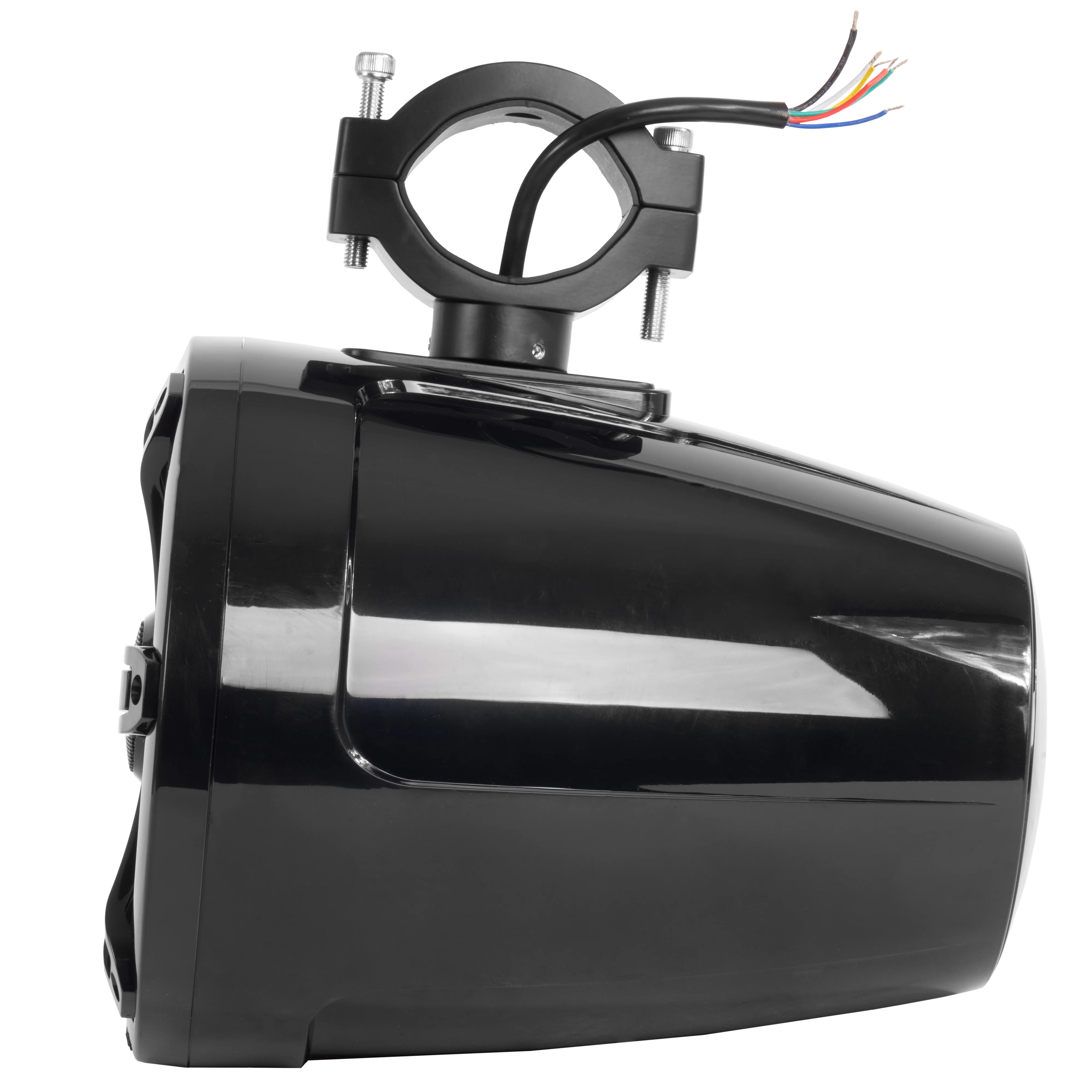MVTSP8B 375W Peak (125W RMS) 8" V-Series 2-Way Marine Tower Speaker with LED Lighting and Swiveling Clamp (Sport Black) Sold Individually - Image 7