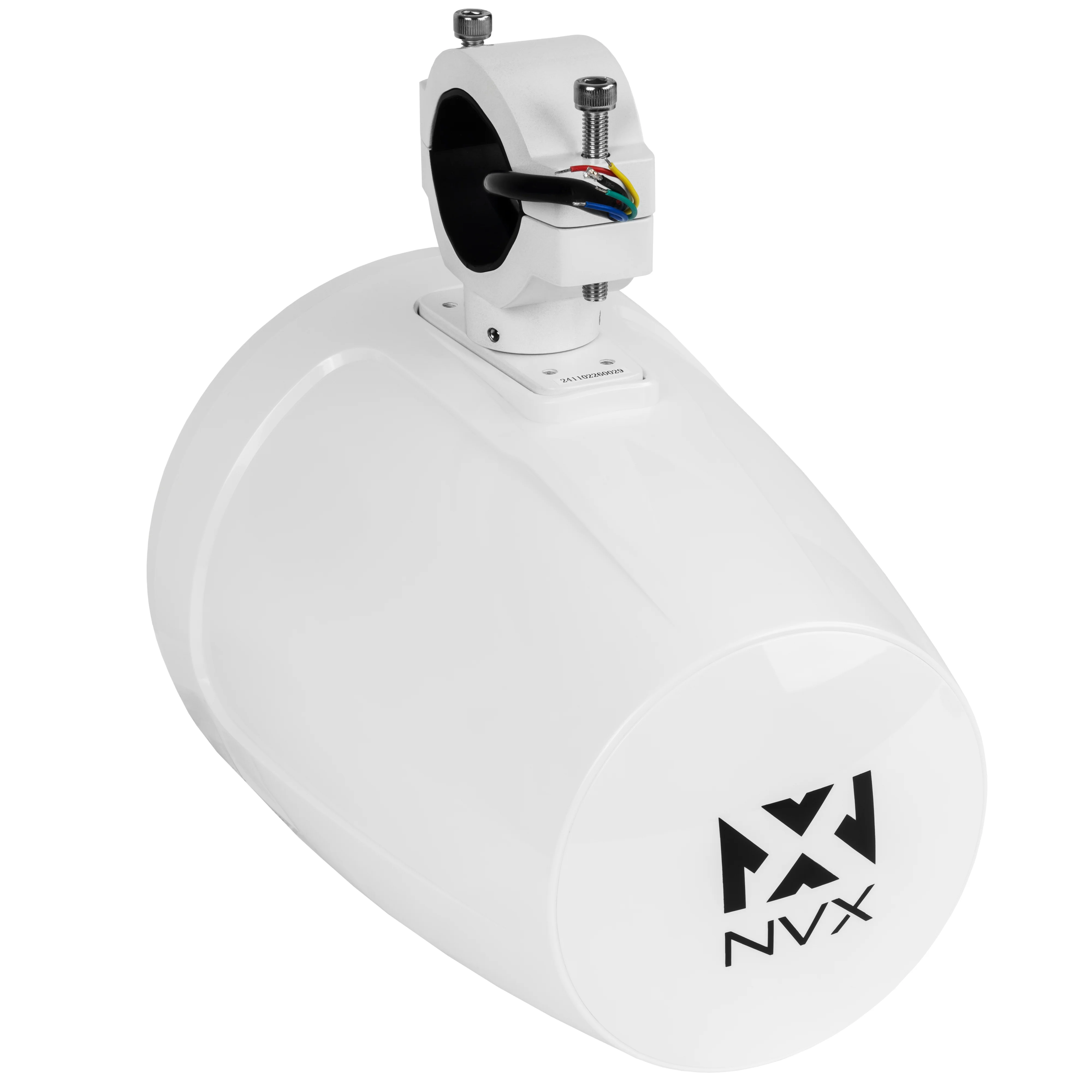 MVTSP8W 750W Peak (250W RMS) 8" V-Series 2-Way Marine Tower Speakers with LED Lighting and Swiveling Clamps (Sport White) Pair - Image 10