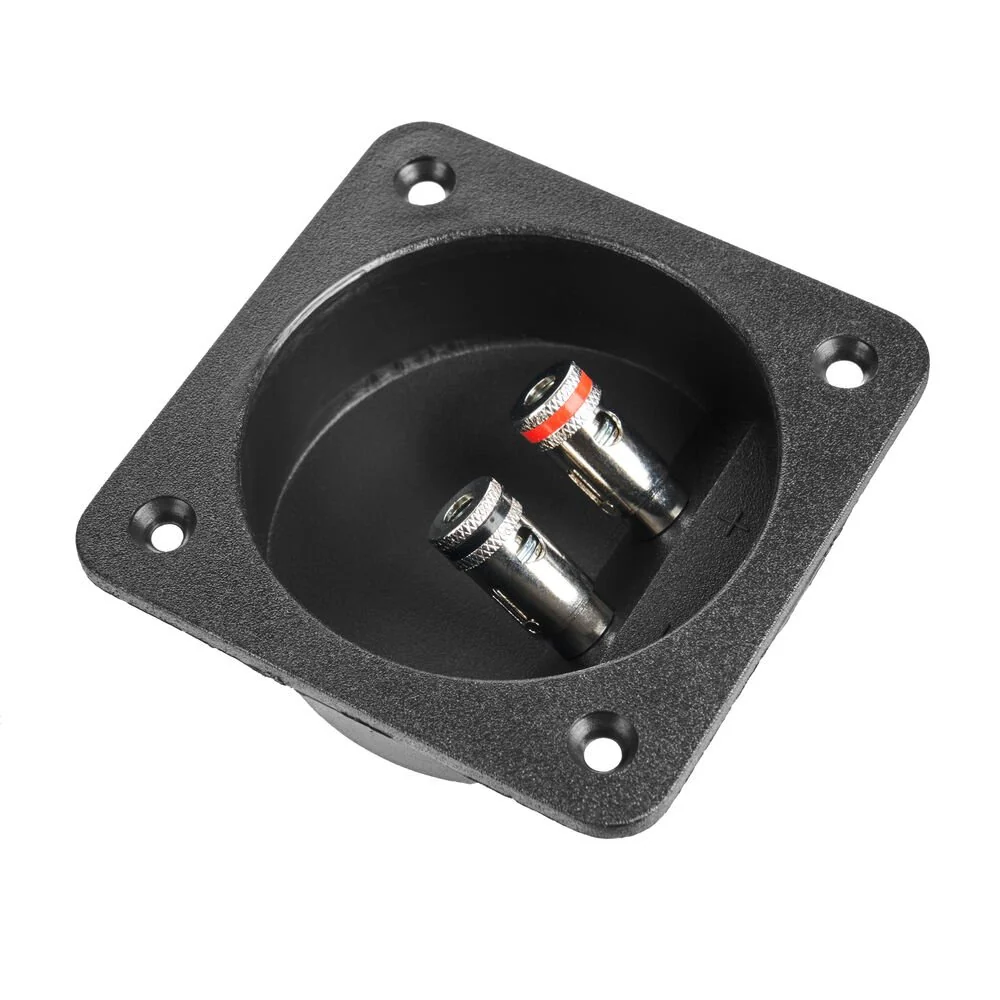 NBTERM2 Square Terminal Cup with Spring Loaded Binding Post Connectors - Image 2