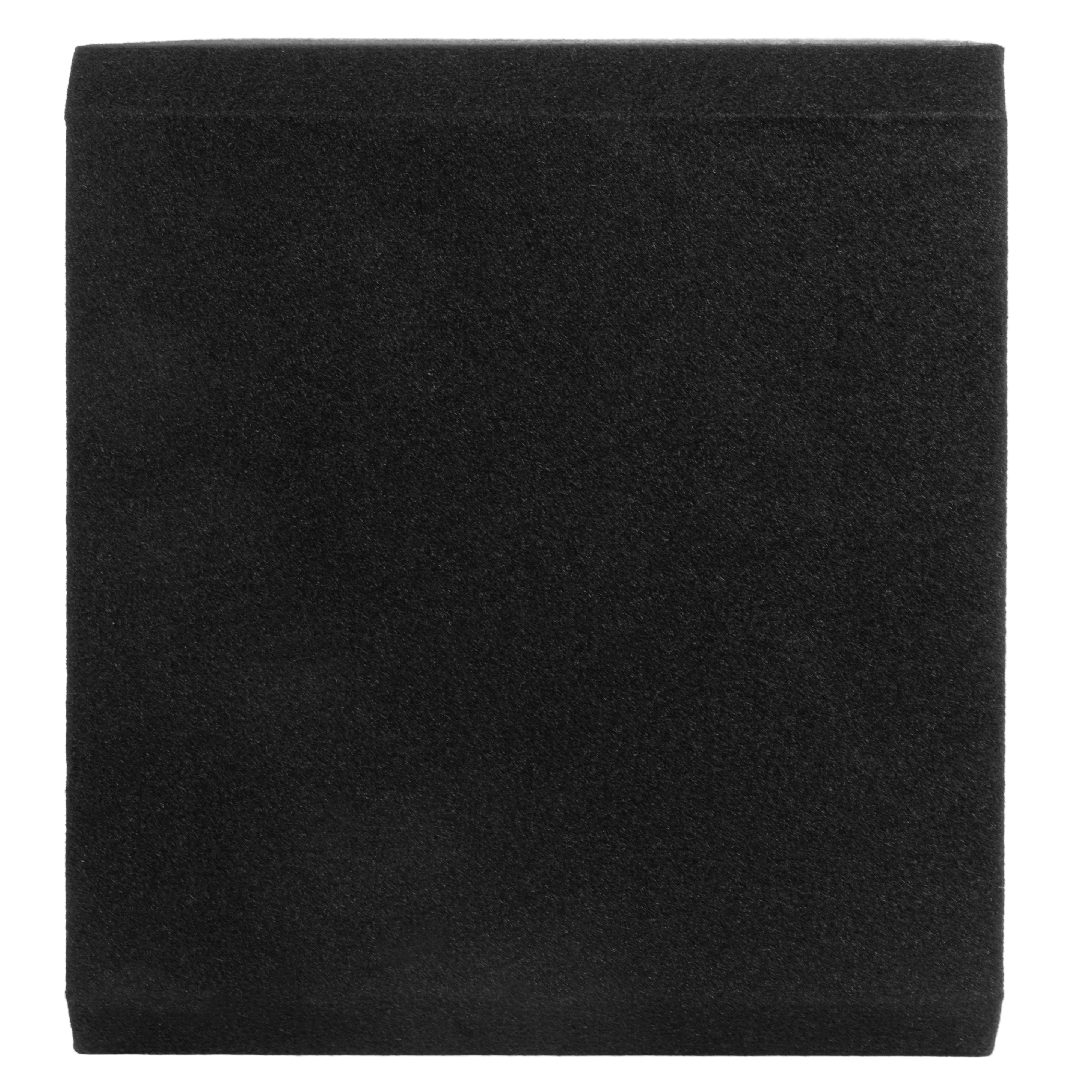 NE122S Dual 12" Sealed 3/4" MDF Black Carpeted Subwoofer Enclosure – 2.0 Cu. Ft. with Polyfil and NVX Logo - Image 5