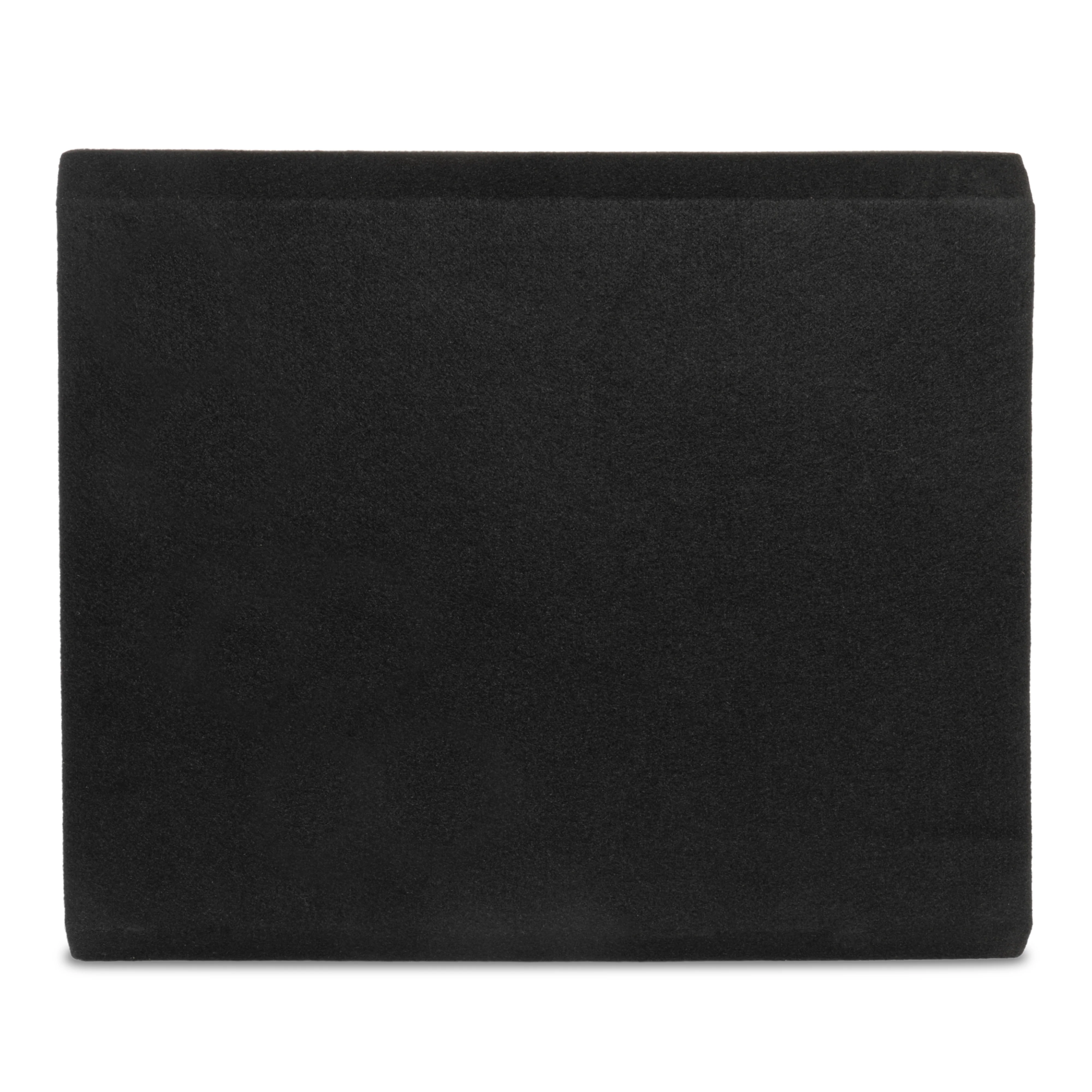 NE151P Single 15" Slot Ported 3/4" MDF Black Carpeted Subwoofer Enclosure – 3.50 Cu. Ft. with Polyfil and NVX Logo - Image 4