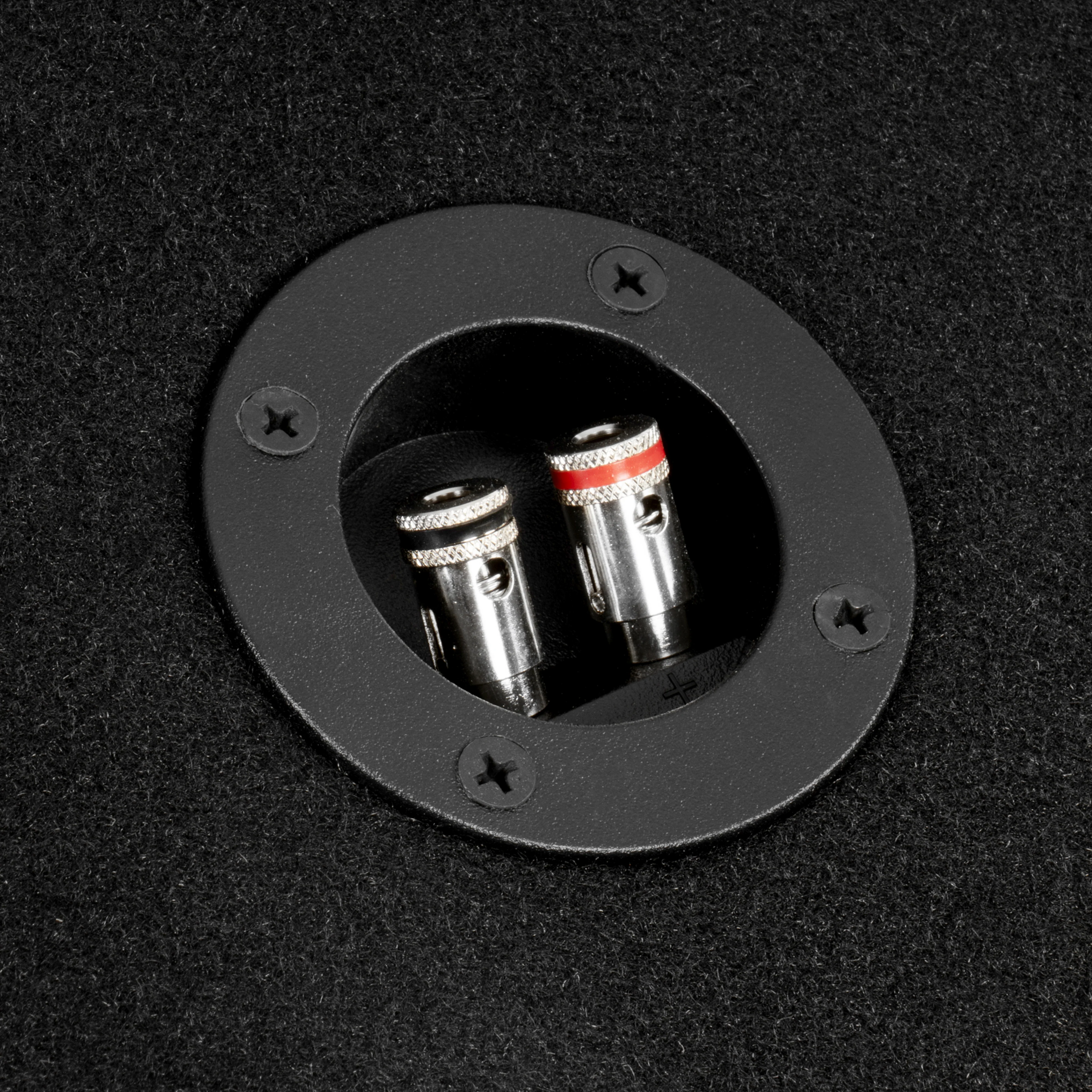NE151P Single 15" Slot Ported 3/4" MDF Black Carpeted Subwoofer Enclosure – 3.50 Cu. Ft. with Polyfil and NVX Logo - Image 8