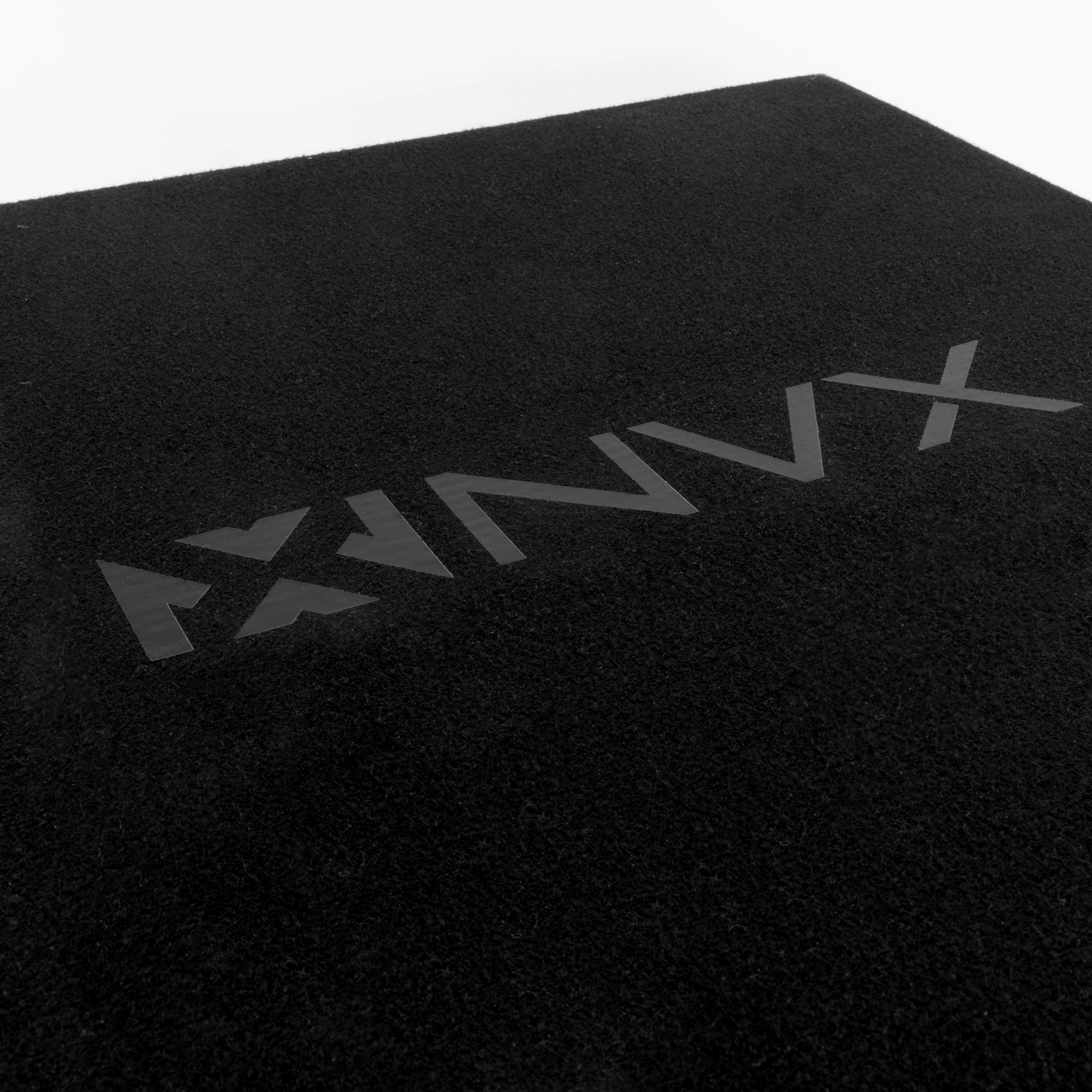 NE81P Single 8" Slot Ported 3/4" MDF Black Carpeted Subwoofer Enclosure – 0.75 Cu. Ft. with Polyfil and NVX Logo - Image 10