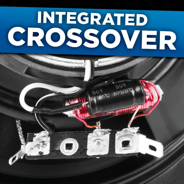 NSP35 200W Peak (70W RMS) 3.5" N-Series 2-Way Coaxial Car Speakers with 20mm Silk Dome Tweeters - Image 4