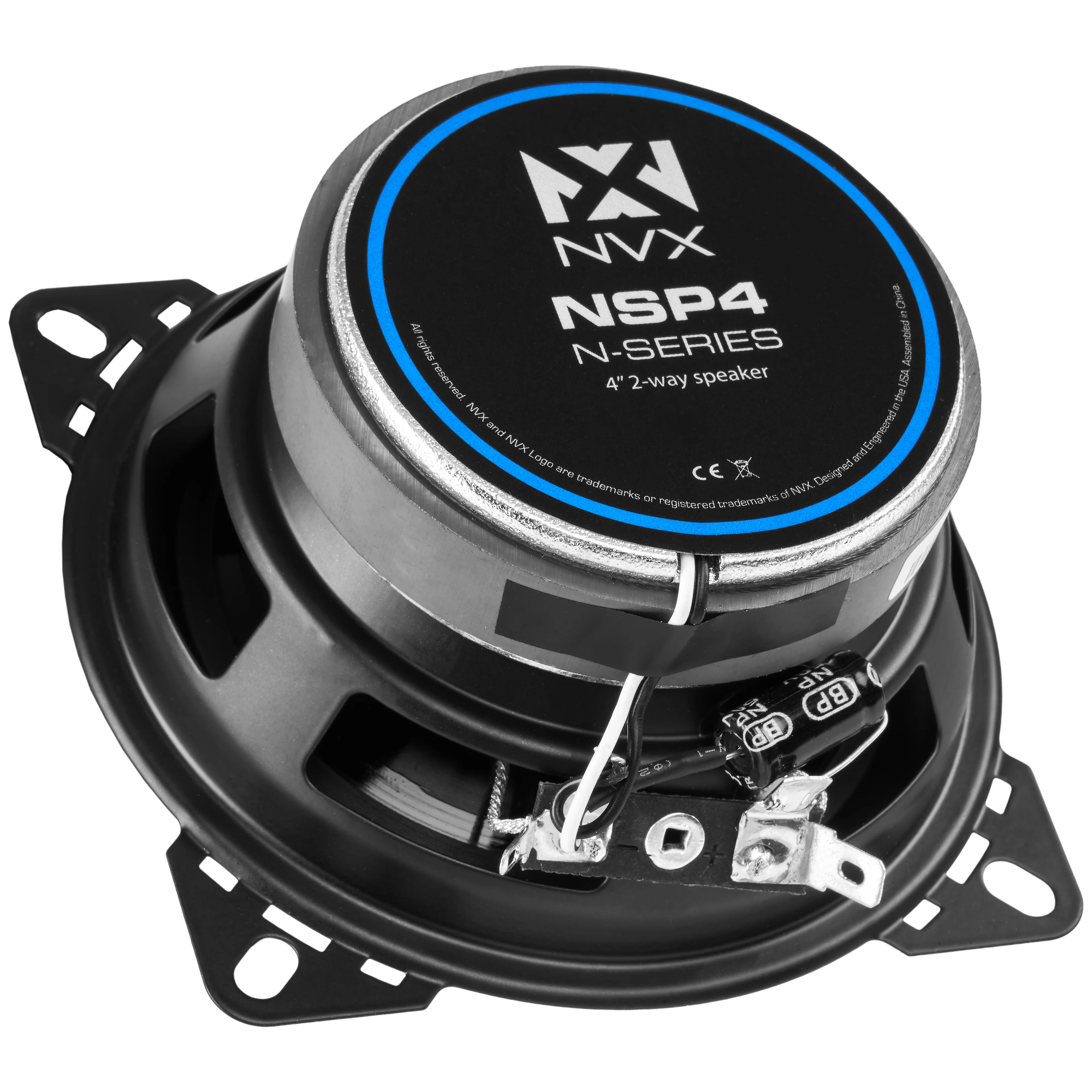 NSP4 300W Peak (100W RMS) 4" N-Series 2-Way Coaxial Car Speakers with 20mm Silk Dome Tweeters - Image 12