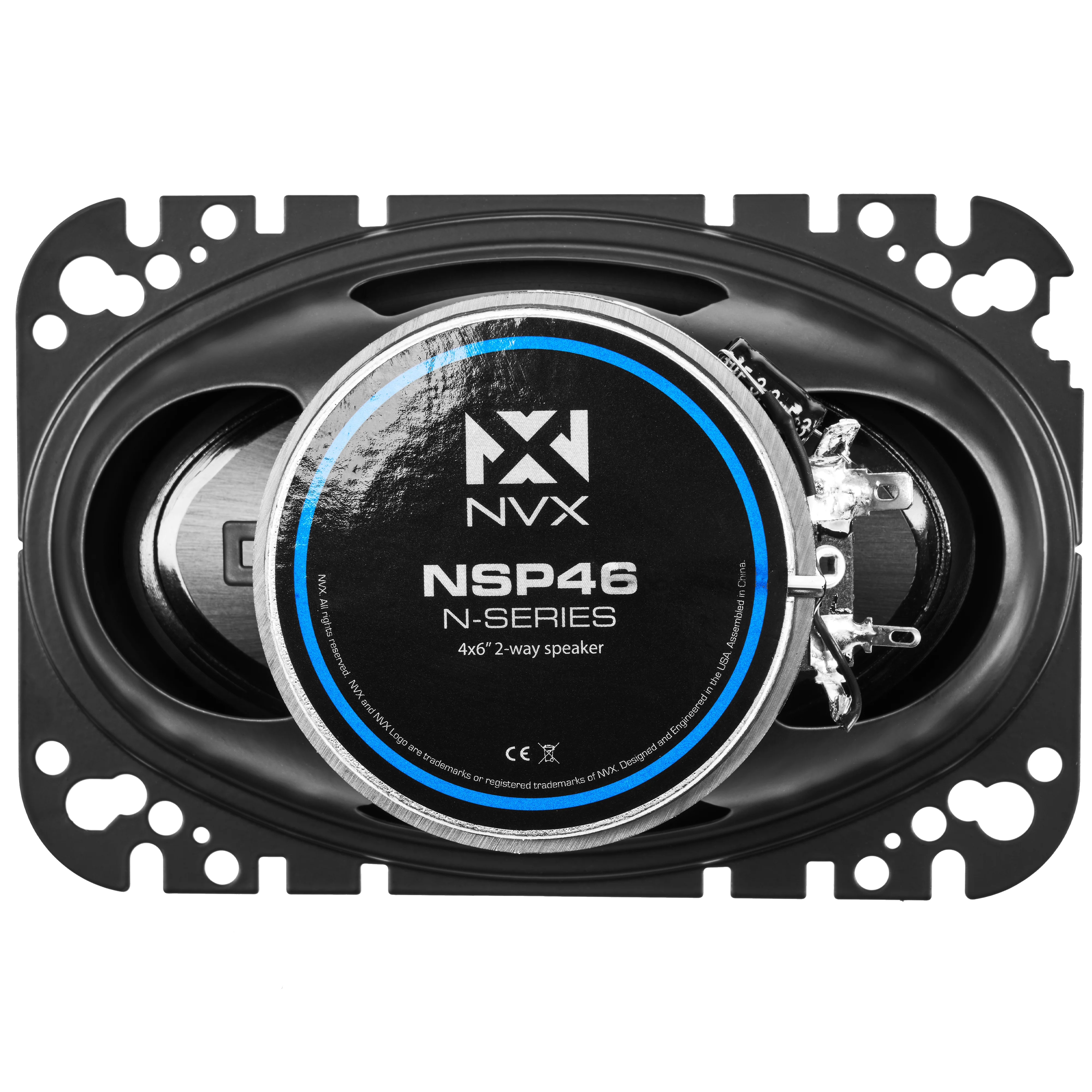 NSP46 300W Peak (100W RMS) 4x6" 2-Way N-Series Coaxial Car Speakers with 20mm Silk Dome Tweeters - Image 12