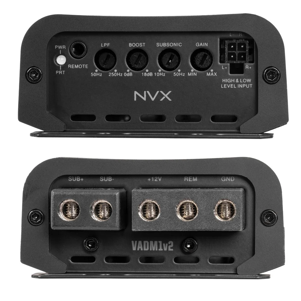 NVX Single 8" Complete Bass System w/ Ported Box, Amp, and Wiring Kit - Image 12