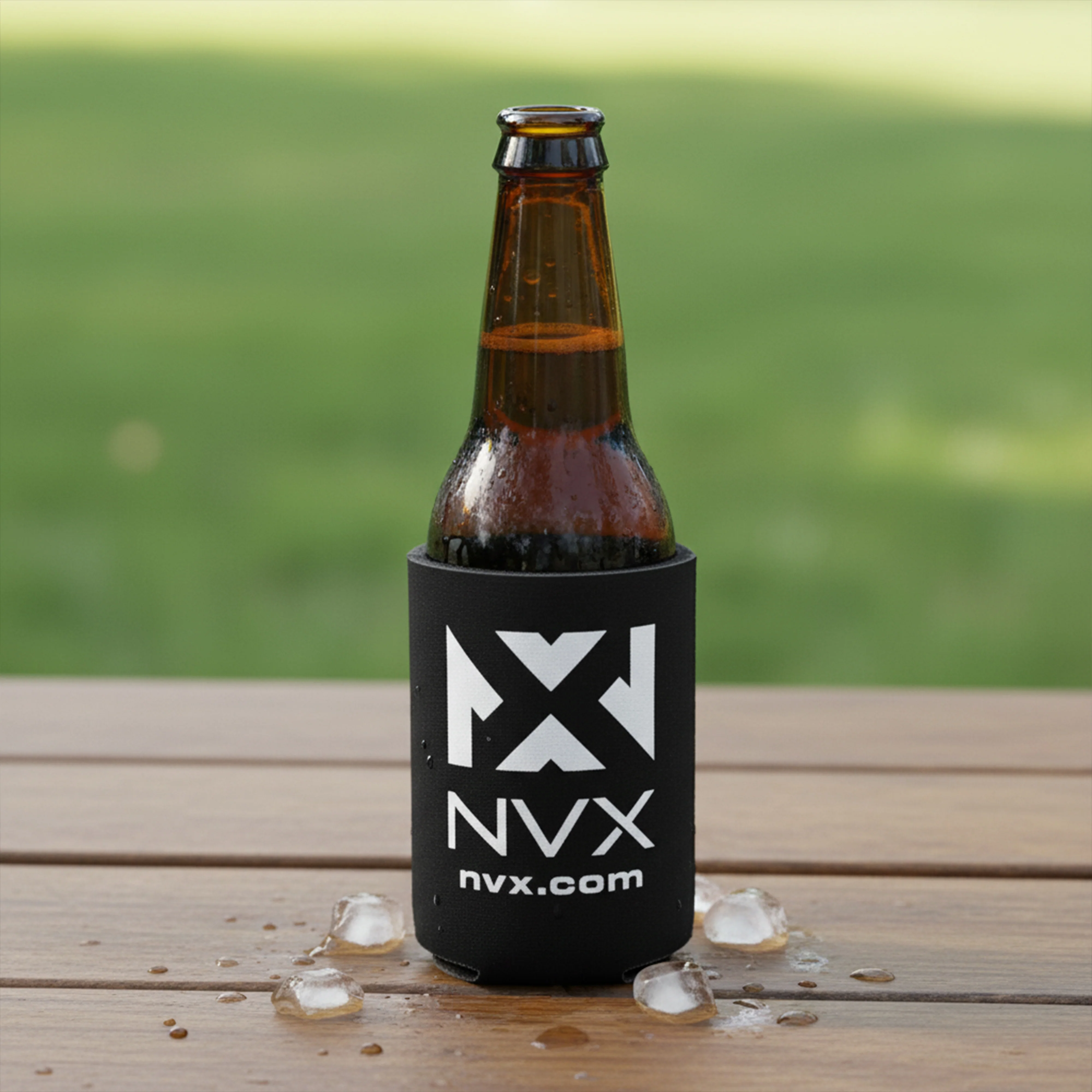 Premium Polyurethane Foam Can Insulator Sleeve Koozie with NVX Logo - Image 3