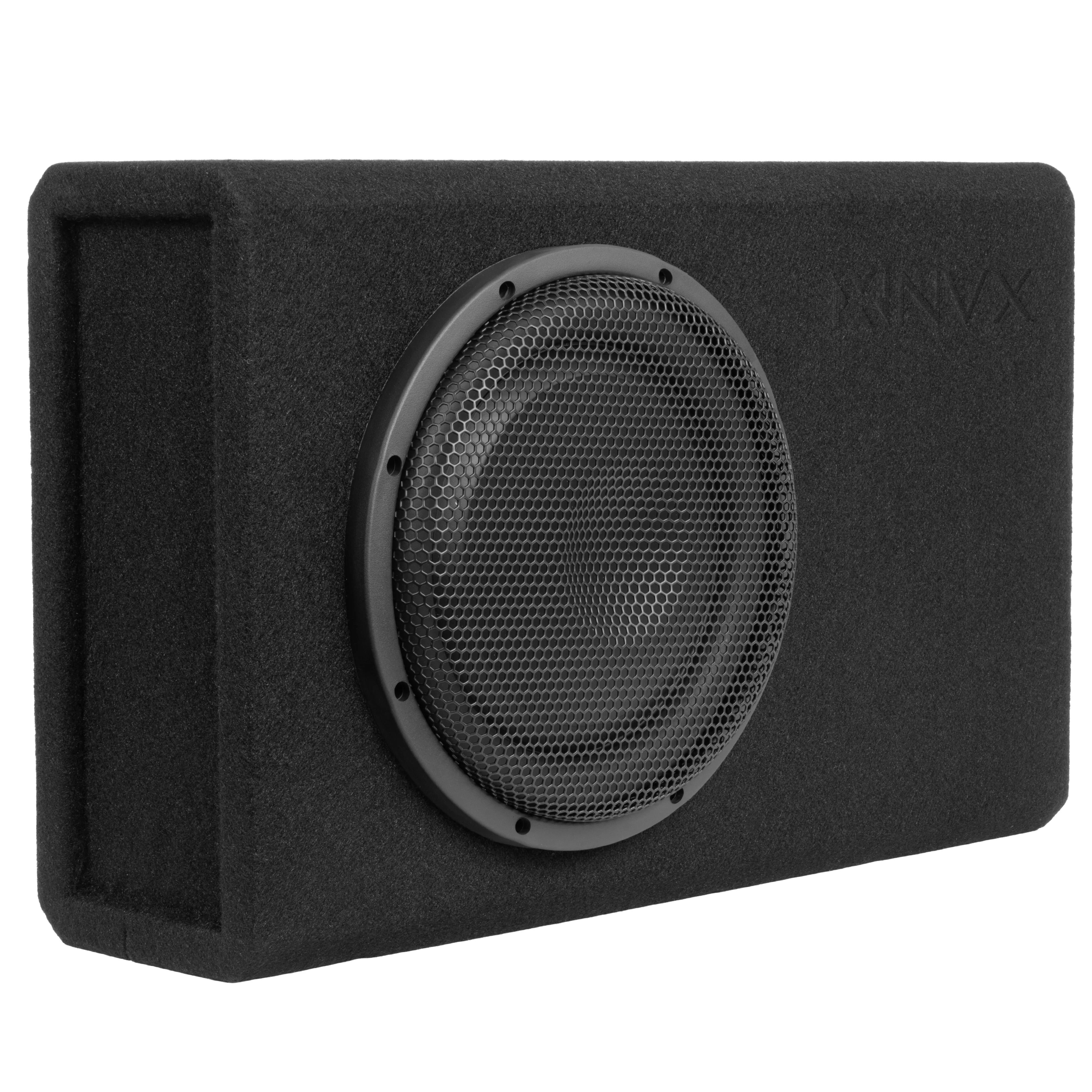 QB10SPA 1200W Peak (350W RMS) Single 10" Amplified Ported Loaded Subwoofer Enclosure with Remote Bass Knob - Image 5