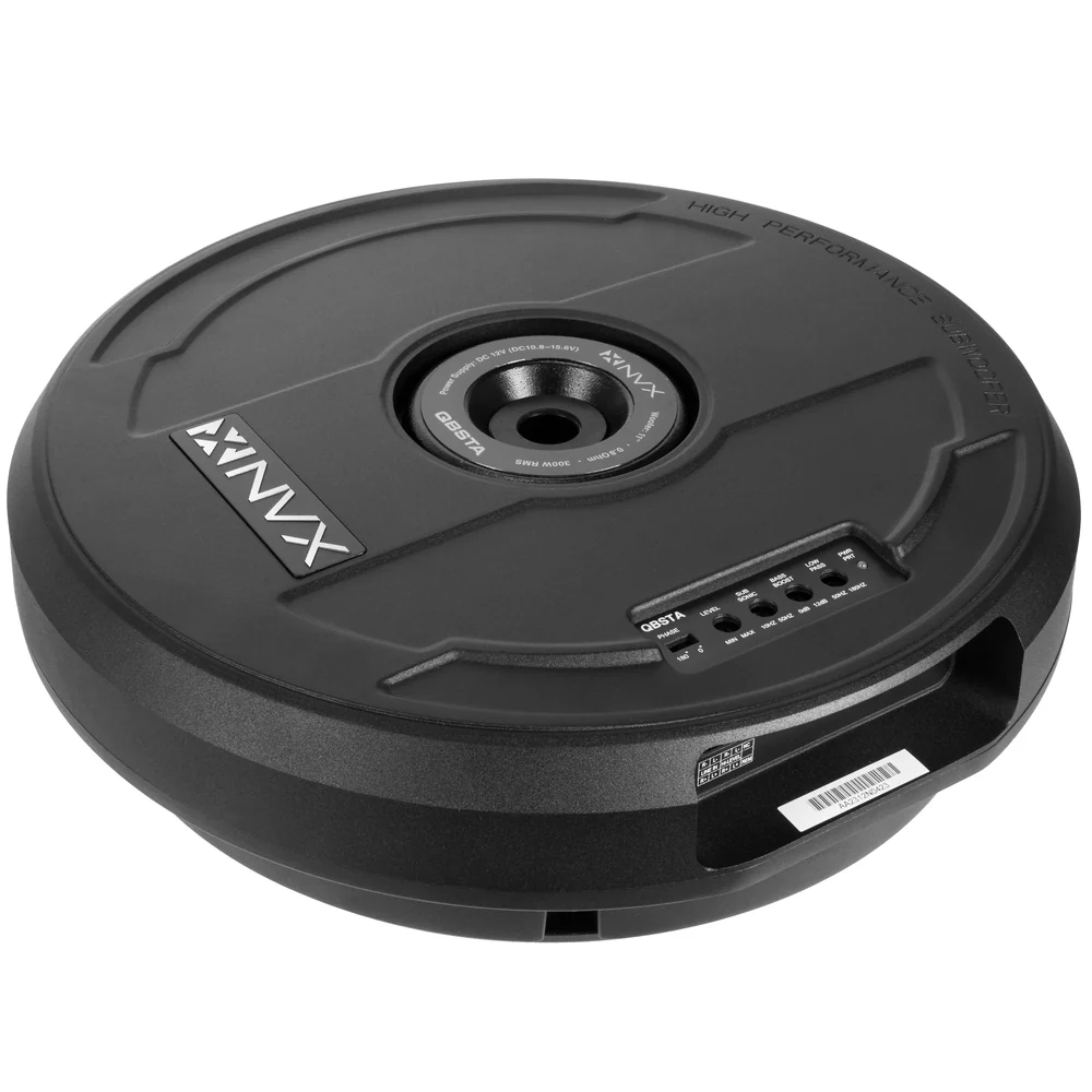 QBSTA 900W Peak (300W RMS) 11" Quick Bass Spare Tire Amplified Subwoofer System with Remote Bass Level Control and Amplifier Wiring Kit - Image 14