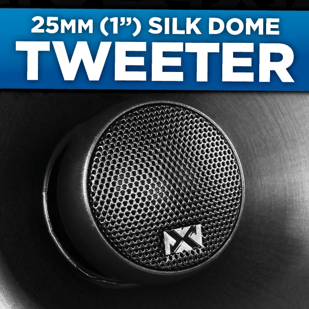 VSP68 600W Peak (200W RMS) 6x8" V-Series 2-Way Coaxial Speakers with 25mm Silk Dome Tweeters - Image 4
