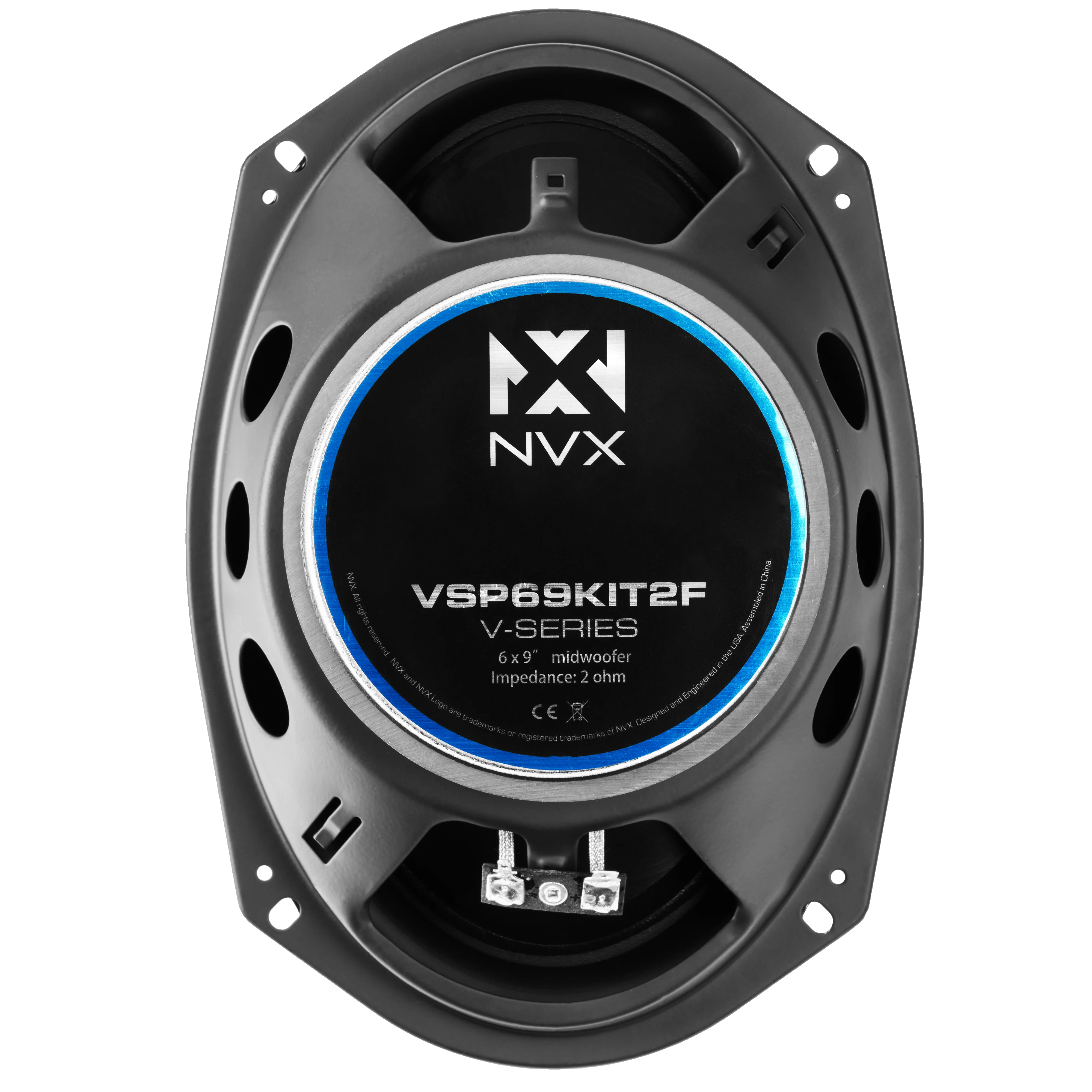 VSP69KIT2F 900W Peak (300W RMS) 6x9" 2-Ohm V-Series 2-Way Component Speakers with 25mm Silk Dome Tweeters - Image 3