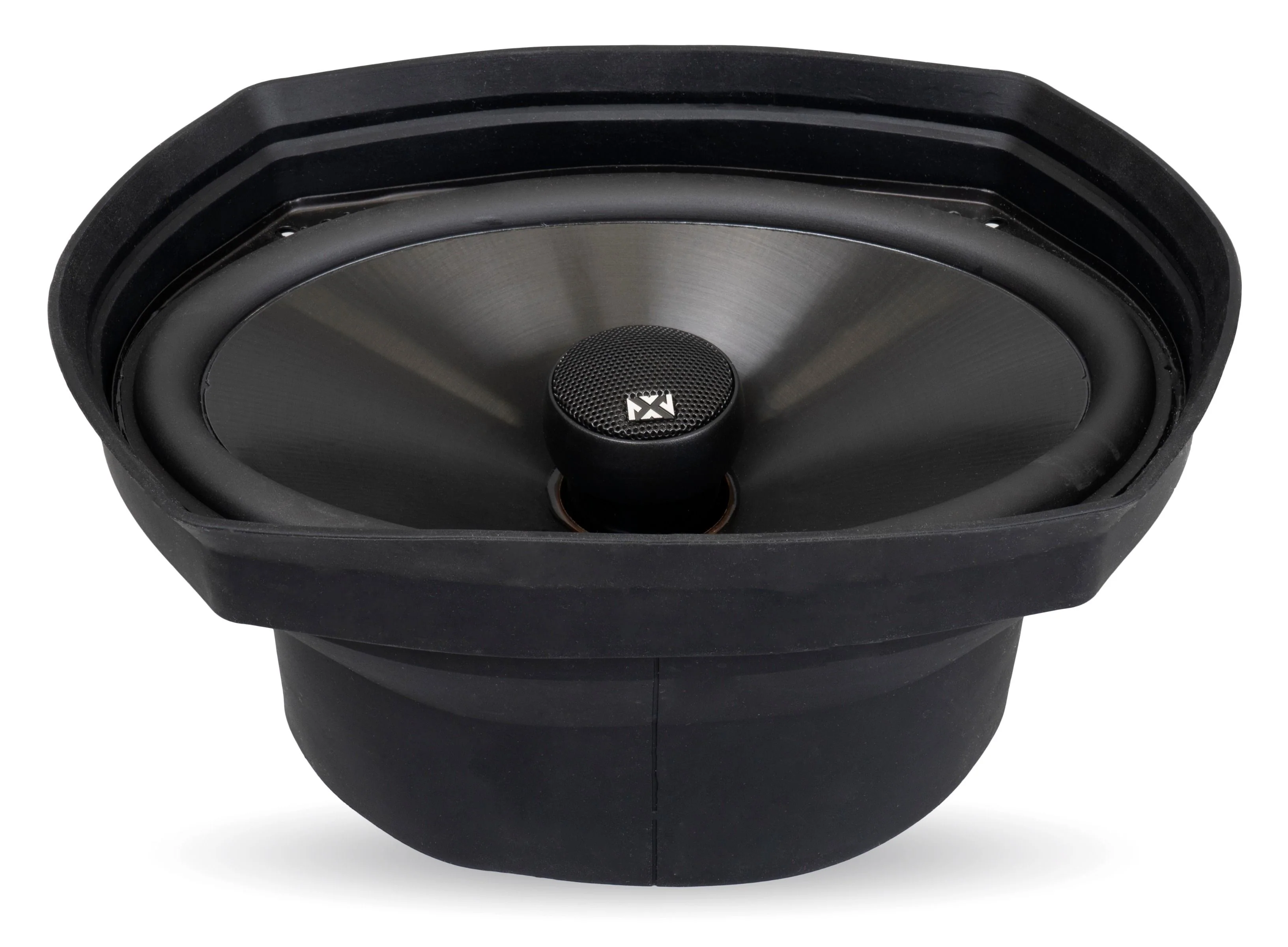 XBAF68 2 Piece Universal 6x8" Silicone Rubber Speaker Baffles with Self Adhesive Foam Base Pad - Image 6