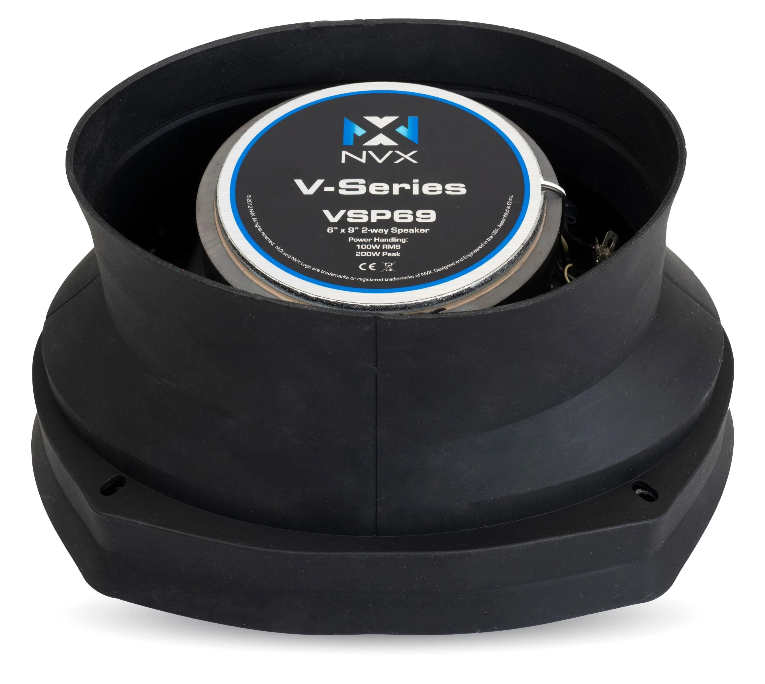 XBAF68 2 Piece Universal 6x8" Silicone Rubber Speaker Baffles with Self Adhesive Foam Base Pad - Image 7