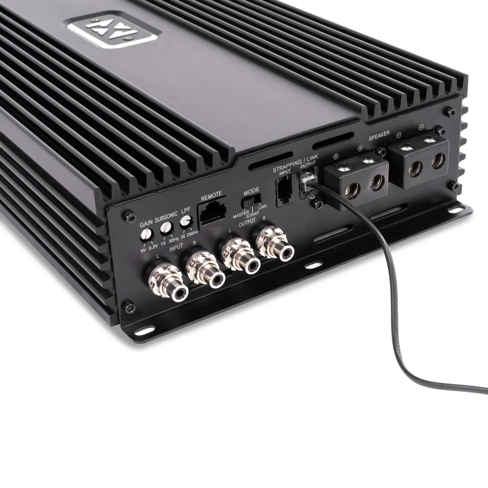 XCA6K 6000W RMS XC-Series Competition Class-D Monoblock Amplifier with LED Remote Bass Knob (Strappable & Linkable) – Made in Korea - Image 9