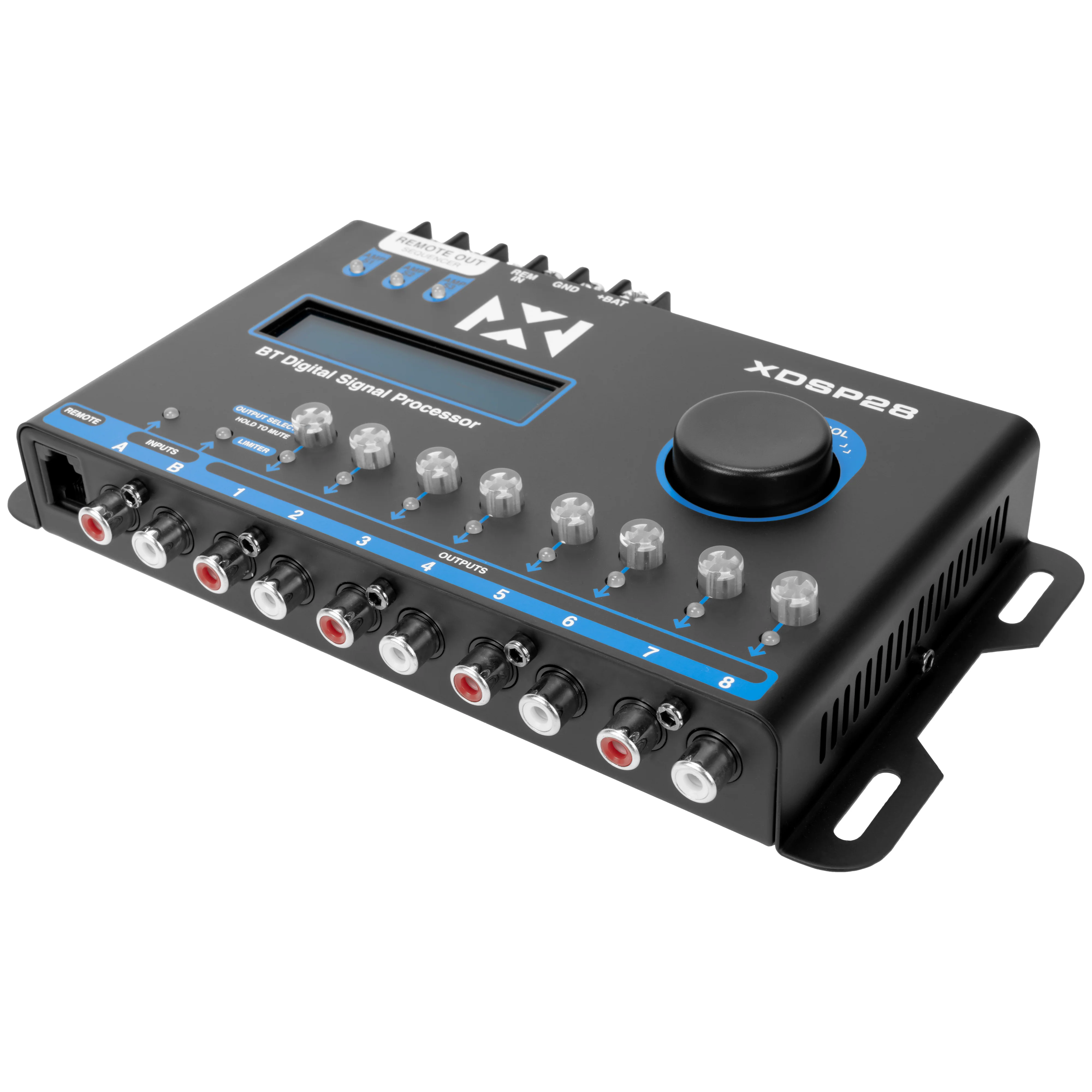 XDSP28 8-Channel X-Series 15 Band Parametric EQ Digital Signal Processor (DSP) with LCD Display, Built-in Bluetooth and Remote Level Controller - Image 4