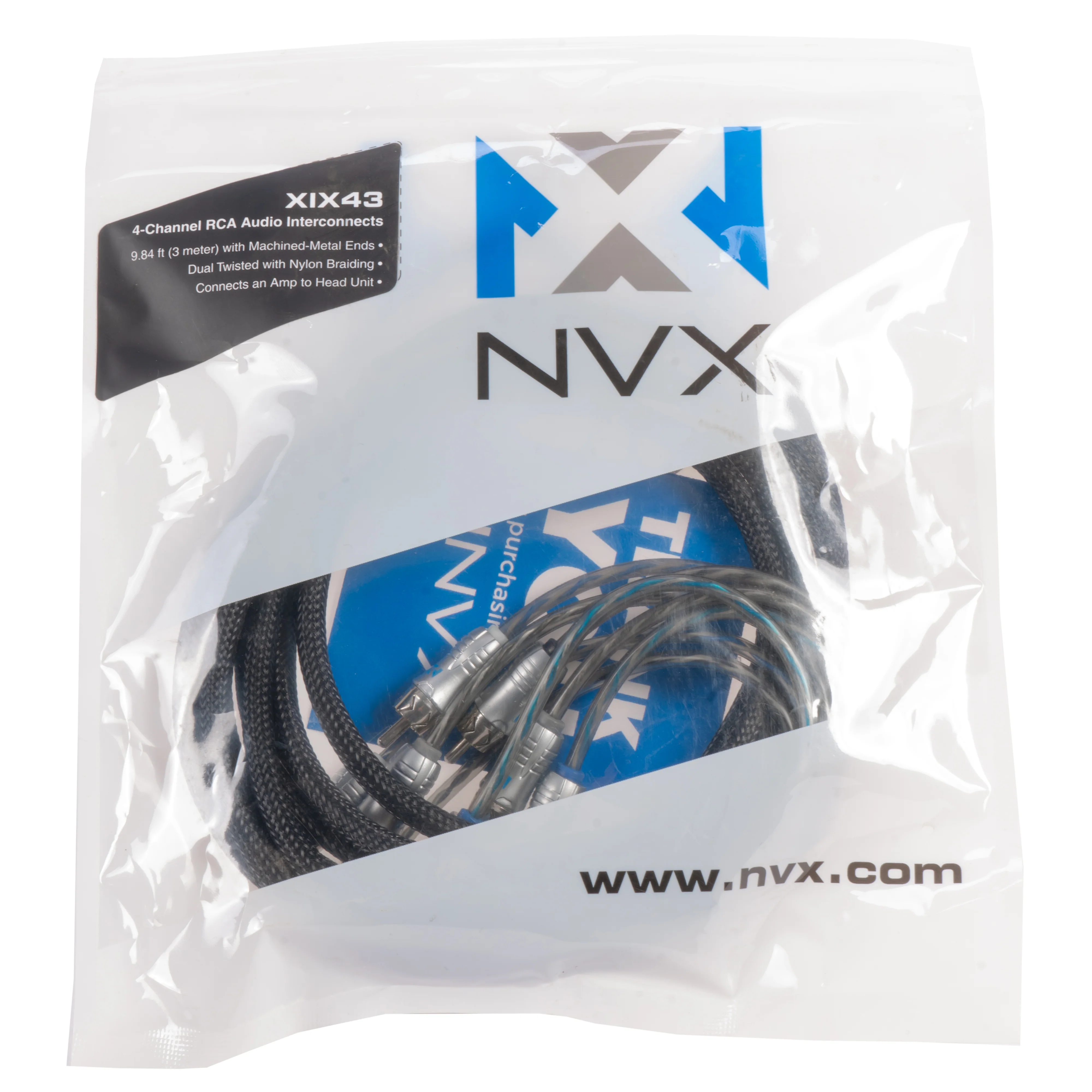 XIX43 9.84 ft (3 meter) 4-Channel X-Series RCA Audio Interconnect Cable - Image 3