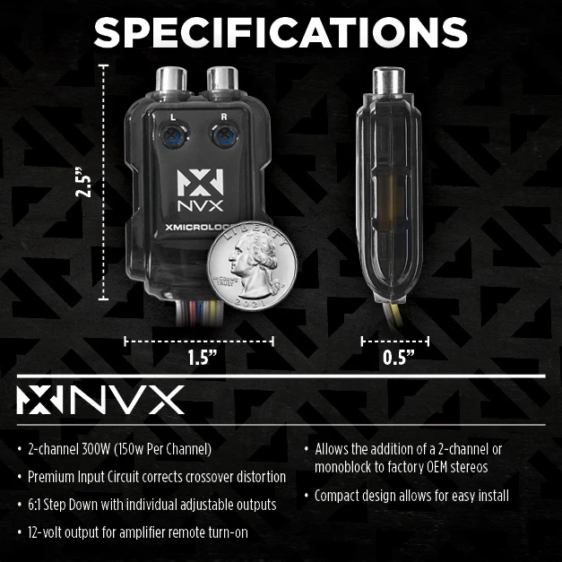 XMICROLOC2 300W RMS 2-Channel Micro Line Output Converter with Remote Turn-on Trigger - Image 2