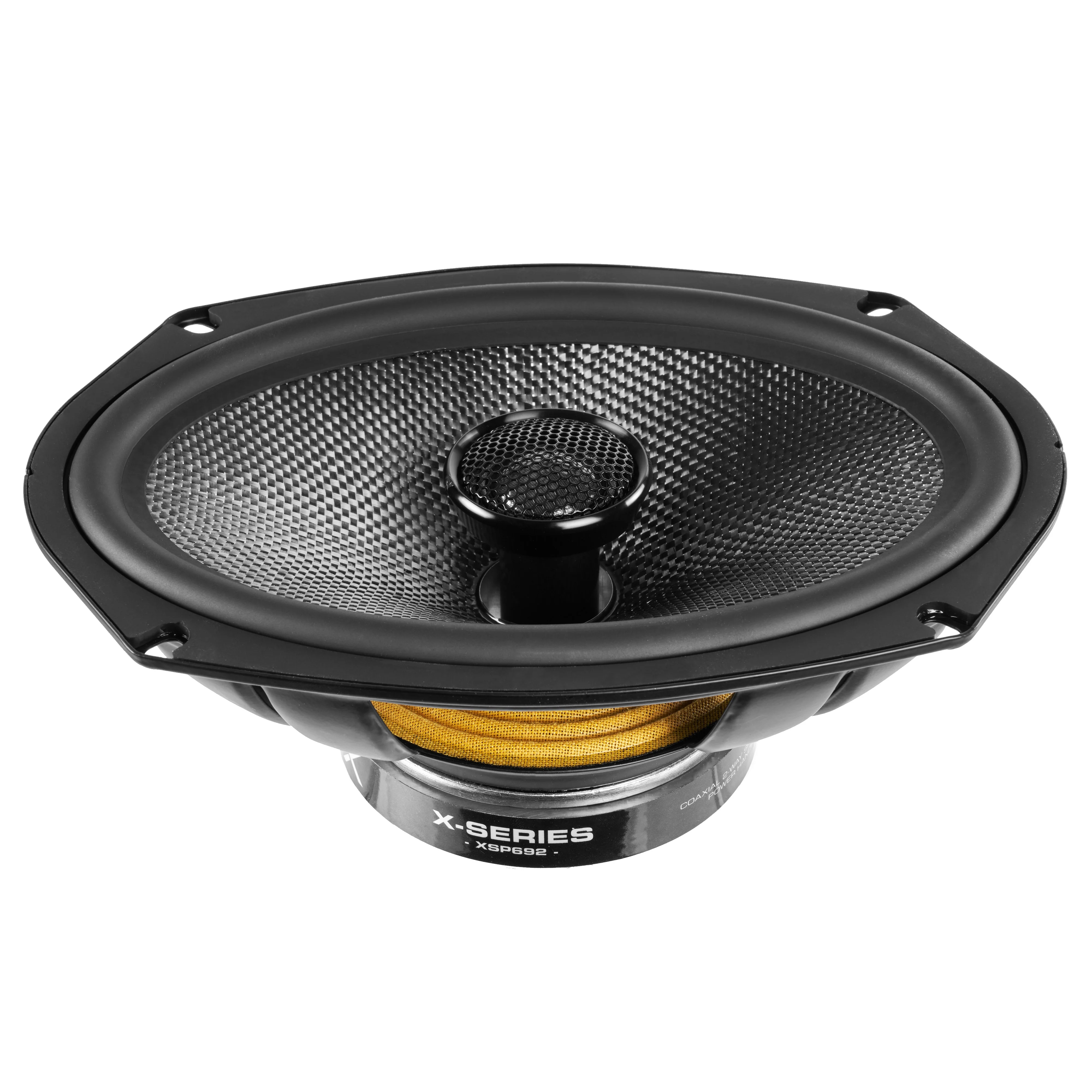 XSP692 900W Peak (300W) RMS X-Series 6"x9" 2-Way Coaxial Speakers with Carbon Fiber Cones and 25mm Silk Dome Tweeters - Image 9