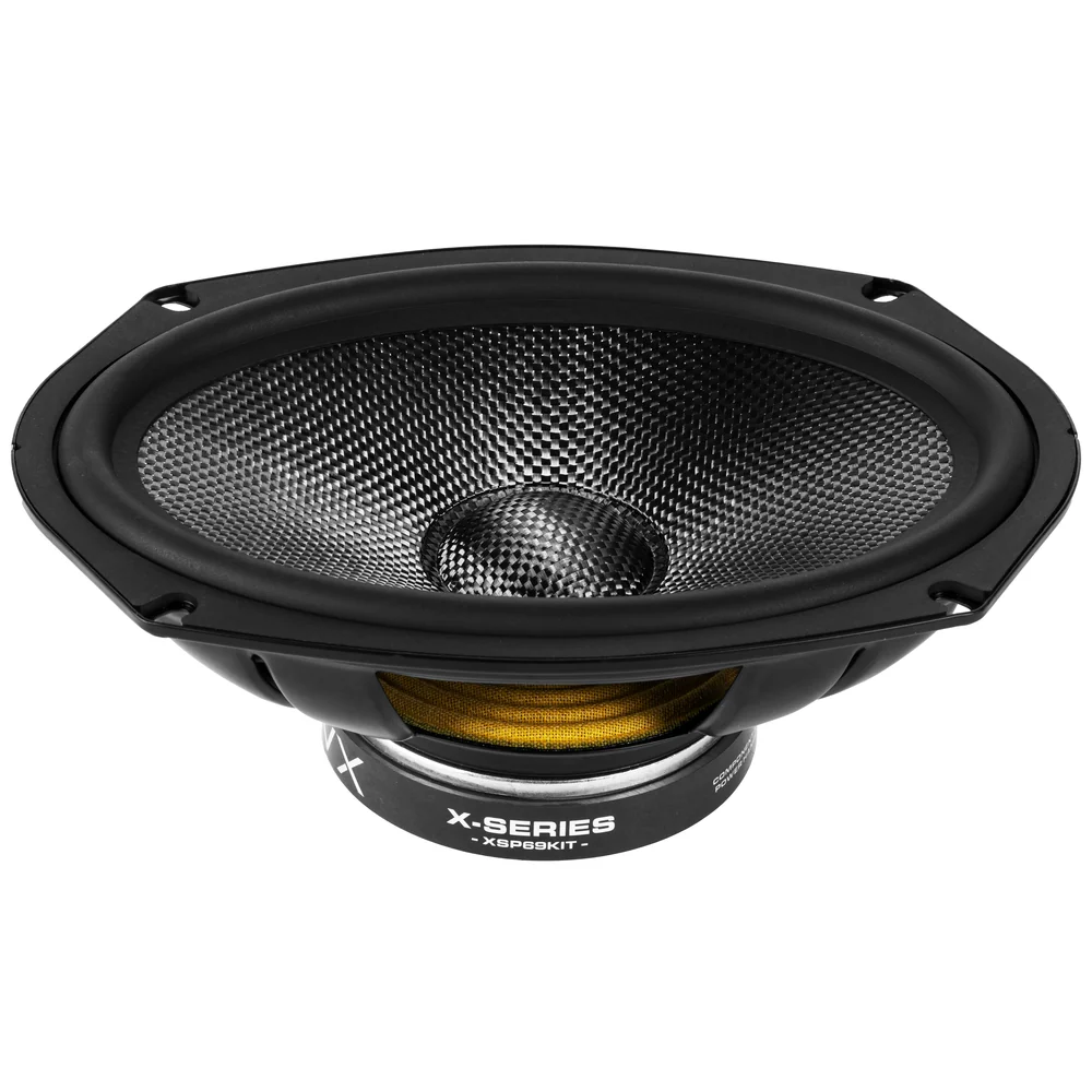 XSP69KIT 600W Peak (300W RMS) 6"x9" X-Series 2-Way Component Speakers with Carbon Fiber Cones and 25mm Silk Dome Tweeters - Image 3